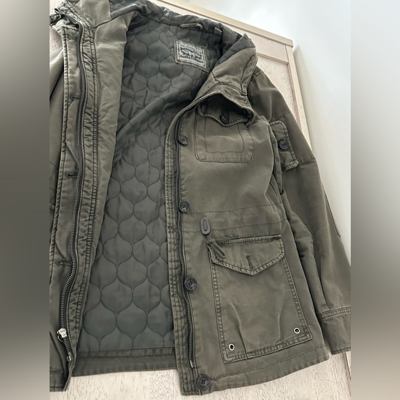 Levi Strauss Co Olive Green Utility Jacket - Picture 2 of 4